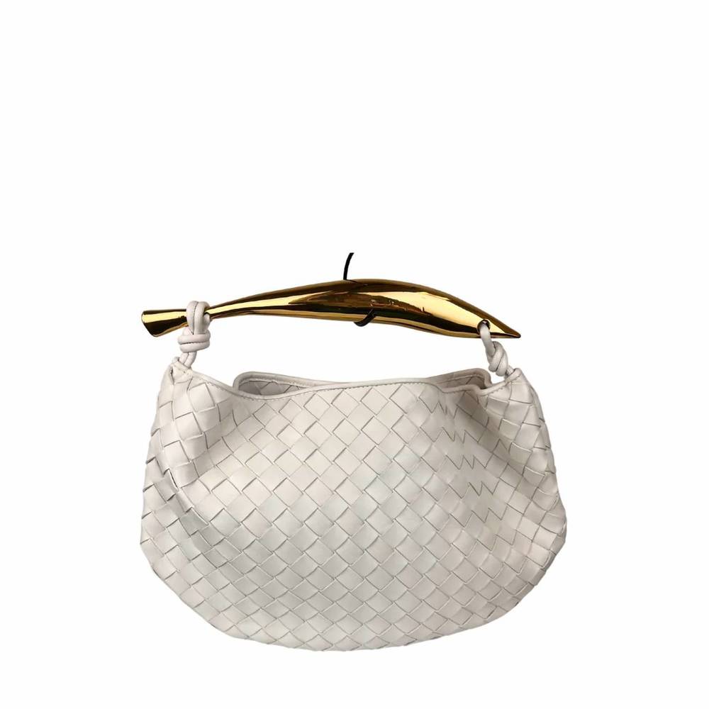 BOTTEGA VENETA pre-loved classic sardine bag in chalk - Picture 3 of 5